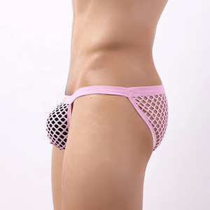 CELINNE Quick Dry Y Big Mesh Men's Underwear Sexy Hollow Translucent High Fork Pants Breathable Men Briefs - Product Image 3