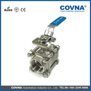 Vente de liquidation B2B COVNA : Vanne à boisseau sphérique 3 voies en acier inoxydable pour températures moyennes, 1000 WOG PSI, DN40 DN50, UPVC/Laiton/Acier inoxydable - Product Image 4