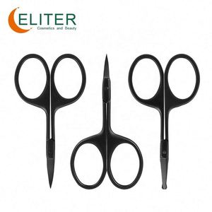 Eliter-Tijeras de acero inoxidable para uñas, color negro, para cortar cutículas - Product Image 6