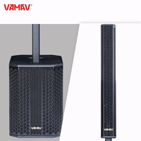 VAMAV Bocinas Profesional XPECTRA 800 RMS, Efectos DSP, Clase D, Altavoz Columna Activo de 12 pulgadas, compatible con Bluetooth