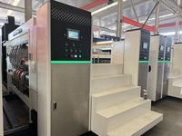 Nouvelle machine d'impression, de rainurage et de découpe rotative entièrement automatique haute définition pour carton ondulé