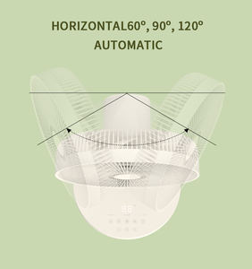 Ventilateur sur pied sans balais rétractable de 14 pouces avec batterie au lithium, commande par application, télécommande, fonctionnement silencieux, ventilateur Tuya - Product Image 3