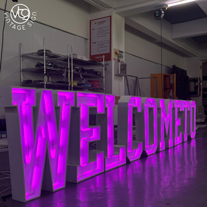Lettres lumineuses multicolores en acier inoxydable, enseignes publicitaires LED personnalisées pour entreprises - Product Image 4