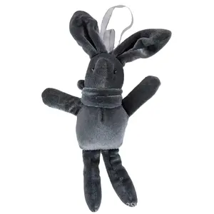 毛绒玩具吊坠情人节纪念品娃娃配件礼盒带绒许愿兔天鹅绒许愿兔