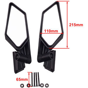 GOOFIT-espejo retrovisor para motocicleta, manillar de 44mm de repuesto para UTV RZR <span class=keywords><strong>Can</strong></span> <span class=keywords><strong>Am</strong></span> <span class=keywords><strong>Maverick</strong></span> <span class=keywords><strong>X3</strong></span> 2017 <span class=keywords><strong>2018</strong></span> ATV Quad Bike, negro - Product Image 2