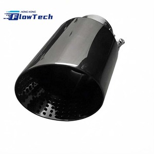 ปลายท่อไอเสียสแตนเลสแบบตาข่าย ดีไซน์แบบมีรูพรุน สำหรับตกแต่งรถยนต์ - Product Image 2