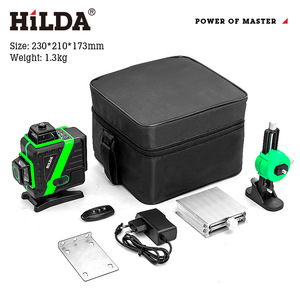 12 16 satır 3 4D lazer seviyesi kendinden tesviye 360 yatay dikey çapraz süper güçlü yeşil düz yer döner lazer - Product Image 2