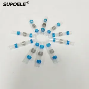 Waterdichte IP67 Blauwe Kleur 1.5- 2.5mm2 Seal Connectoren Heat Shrink Soldeerhuls Seal Draad Splice Butt Terminal Connector