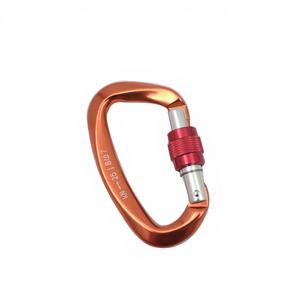 Mosquetón de Aluminio de 25KN para Escalada, Tipo D, con Bloqueo Automático, Hebilla de Liberación Rápida, Fabricado en Aluminio de Aviación - Product Image 2