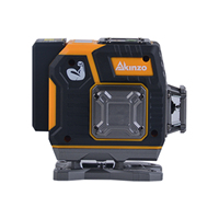 AKINZO 4D auto-nivelant le sol à 360 degrés collant au mur en croix niveau laser automatique