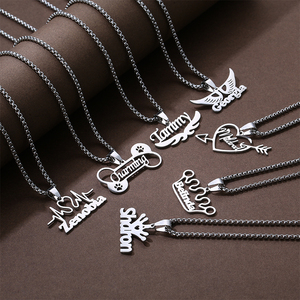 Vente en gros Pendentif Hip <span class=keywords><strong>Pop</strong></span> <span class=keywords><strong>Rap</strong></span> Collier Singer Juice Wrld en acier inoxydable - Product Image 1