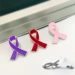 pins wholesale hot sell multi-coloured ribbon shape best price lapel pin