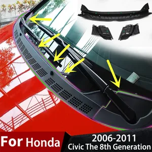 Kit de modification extérieur StarNav pour pare-brise de voiture, garniture de plaque de protection pour la 8ème génération 2006-2011 - Product Image 3