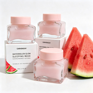 Mascarilla Nocturna Watermelon Glow de Marca Privada, Exfoliante con AHA y Ácido Hialurónico, Cuidado de la Piel al por Mayor - Product Image 5