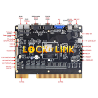 Carte de jeu PCB à monnayeur Lock It Link 4-en-1 pour jeux de compétences à écran vertical, pour machine de divertissement d'arcade