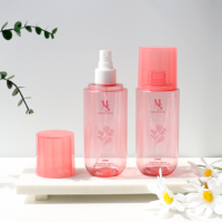 Bouteille pulvérisateur rose 250 ml en forme de capsule unique pour tonique de beauté, shampoing, soins capillaires et crème solaire