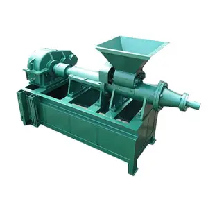 Máquina de prensa de briquetas de biomasa con tornillo de aleación resistente al desgaste, máquina para hacer briquetas de carbón para barbacoa a la venta