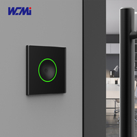 AC8130-Lecteur Rfid de porte Module RFID 13.56Mhz NFC Alliage d'aluminium + lecteur de carte de contrôle d'accès en verre trempé