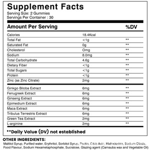 Le caramelle gommose sportive multidimensionali da uomo hanno migliorato la densità ossea degli integratori alimentari a base di erbe - Product Image 2