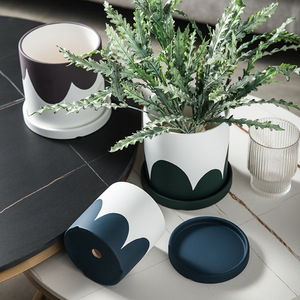 <span class=keywords><strong>2024</strong></span> Naturix grandes macetas de cerámica de estilo nórdico al por mayor maceta de jardín para el hogar interior al aire libre plantas piso caja de escritorio - Product Image 2