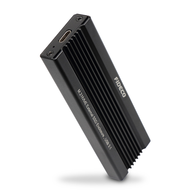 High Speed Data Transfer Portable Carry Usb3.2 10gbps Aluminum Enclosure M.2 NVME SATA Dual Protocol SSD Case Enclosure