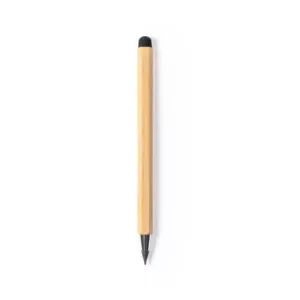 2024 nuovo LOGO promozionale ECO a forma di esagono multifunzione di bambù eterno matita incisione LASER LOGO penna in legno W stilo superiore
