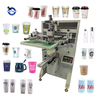 Máquina de Serigrafía Curva para Vasos de Plástico y Botellas Cilíndricas, Impresora de Vasos de Papel en Oferta