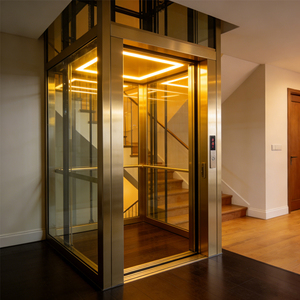 Ascensor Eléctrico Residencial Moderno para Casa o Villa, de 2 a 15 Pasajeros, con Piso de PVC Resistente al Desgaste, para <span class=keywords><strong>la</strong></span> <span class=keywords><strong>Vida</strong></span> Familiar - Product Image 1