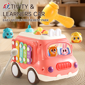 Autobús <span class=keywords><strong>de</strong></span> Juguete Multifuncional Chengji con Actividades <span class=keywords><strong>de</strong></span> Emparejamiento <span class=keywords><strong>de</strong></span> Formas, Música, Pesca y <span class=keywords><strong>Piano</strong></span> para Educación Temprana - Product Image 3