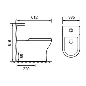 ORTONBATH Europe Dual Flush <strong>Toilet</strong> Bathrooms Comfort Height Soft-Close Rimless Wc <strong>Toilet</strong> Set Two Piece Wc <strong>Toilet</strong>