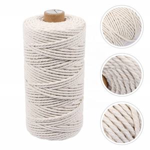 <span class=keywords><strong>Corde</strong></span> en lin de coton naturel 100%, ficelle de cuisine, artisanat de bricolage. - Product Image 2