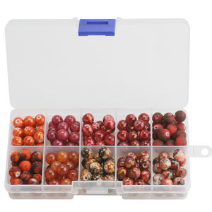 Zhb 8Mm Pha Lê Đá Tự Nhiên Hạt Kit 200Pcs Thủy Tinh Lỏng Vòng Hạt Cho Vòng Đeo Tay Tự Làm Vòng Cổ Trang Sức Phụ Kiện - Product Image 4