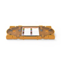 Nampan Splice serat optik kualitas tinggi dengan 12/24 port ABS Bahan dua dudukan sambungan-untuk dukungan OEM serat FTTH