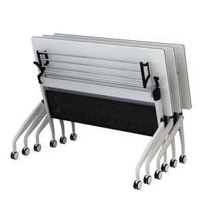 Thiết Kế Hiện Đại Thân Thiện Với Môi Có Thể Gập Lại Đào Tạo Bảng Dài Di Chuyển Nối Bàn Đơn Giản Ghế Kết Hợp Hội Nghị Bảng - Product Image 4