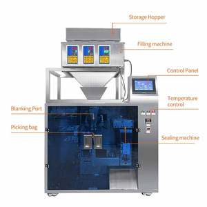 Automatische Korrelmoeren Multihead Weger Voorgemaakte Stand-Up Zakje Verpakking Huisdiervoer Doypack Voorgemaakte Sachet Verpakkingsmachine - Product Image 2