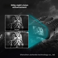 Nouvelle jumelle et télescope numériques infrarouges 4K avec vision nocturne, boussole physique, portée effective de 400 m, 145x120x55 mm, utilisation en extérieur