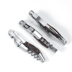 Ensemble de tire-bouchons en bois Rialto 5 pièces - Outils de bar multifonctionnels populaires, design vintage Durand, ouvre-bouteille à vin, tire-bouchon pas cher - Product Image 1