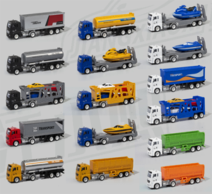 PANDAS 1:64 roue libre boîte de bloc de construction en plastique bricolage chaud petit modèle de voiture en alliage moulé-camion à benne basculante - Product Image 2