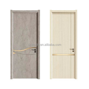 Необычные простые дизайнерские недорогие деревянные внутренние двери, водонепроницаемые деревянные мебельные двери для гостиничной квартиры, виллы, спальни - Product Image 5