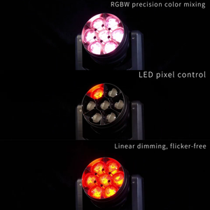 ไฟ LED Moving Head <span class=keywords><strong>Wash</strong></span> DMX512 RDM 21 <span class=keywords><strong>24</strong></span> 32 60 ช่องสัญญาณ ปรับหมุนได้ 540 องศา ปรับเอียงได้ 270 องศา สำหรับการแสดงบนเวที - Product Image 4