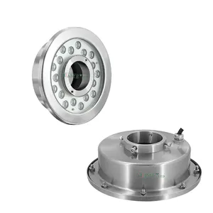 6w-36w ip68 bạc kết thúc dẫn dưới nước ao đèn cho hồ bơi công viên hồ ngoài trời trang trí