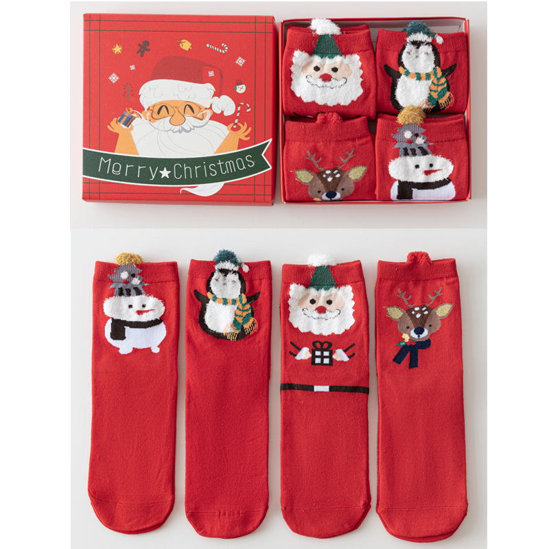 Red Snow Man D 1 boîte contient 4 paires
