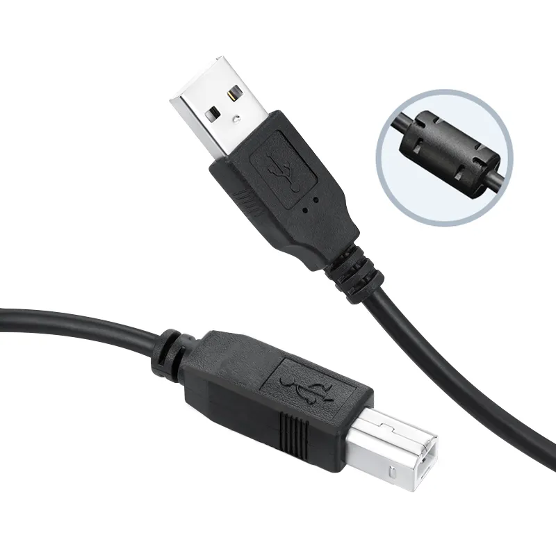 USB Data Sync printer cable 10m BLACK USB 2.0 AM to BM printer cable usb for computer/printer