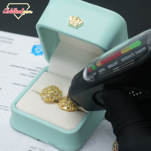 Pendientes de Diamante Amarillo Ovalado Cultivado en Laboratorio Goldleaf, con Certificado IGI, HPHT CVD, Oro Real de 18K/14K, Joyería para Compromiso y Boda para Mujer - Product Image 3