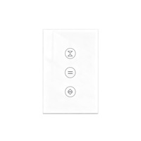 Interruptor Inteligente Tuya Zigbee WiFi para Cortinas, Panel Táctil Estándar de EE. UU., Control Remoto, Interruptor de Pared para Persianas Inteligentes