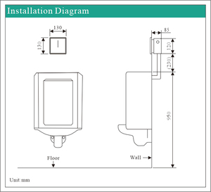 Cảm biến tự động nước tiểu <span class=keywords><strong>flusher</strong></span> Pin hoạt động cảm ứng rảnh tay SUS304 nước nhà vệ sinh tuôn ra van - Product Image 5