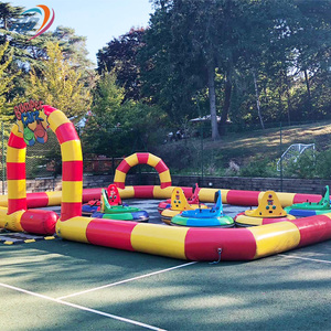 Attraction de parc d'attractions et de fête foraine : Voiture tamponneuse gonflable UFO à tir laser, zone de rotation, pour enfants, thème glace et neige - Product Image 3