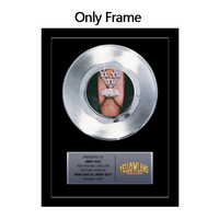 Cadre personnalisé en aluminium doré ou argenté pour affiche, plaque vinyle LP ou disque d'or avec verre acrylique