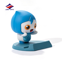 Longzhiyu - Soporte de Escritorio para Teléfono Móvil con Diseño de Mascota 3D en PVC, Personalizado con Logotipo OEM, Figuras de Anime Decorativas, 20 Años de Experiencia
