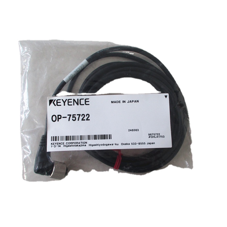 未使用【領収書可】FD-Q20C　OP-75722 セット　キーエンス KEYENCE OP-75722 PVC M12 4-Pin L-Type Power Cable Sensor FD